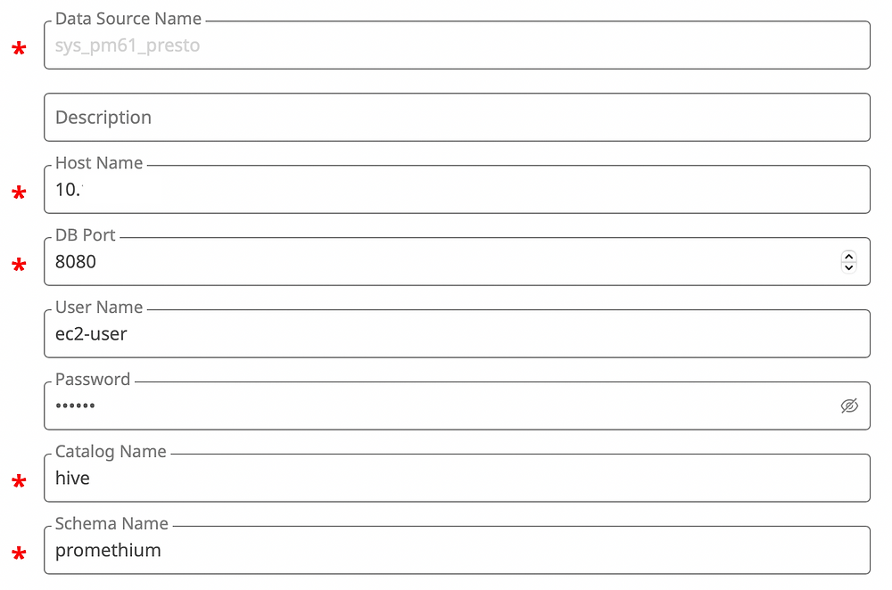 Image of PrestoSQL Trino connection in Promethium