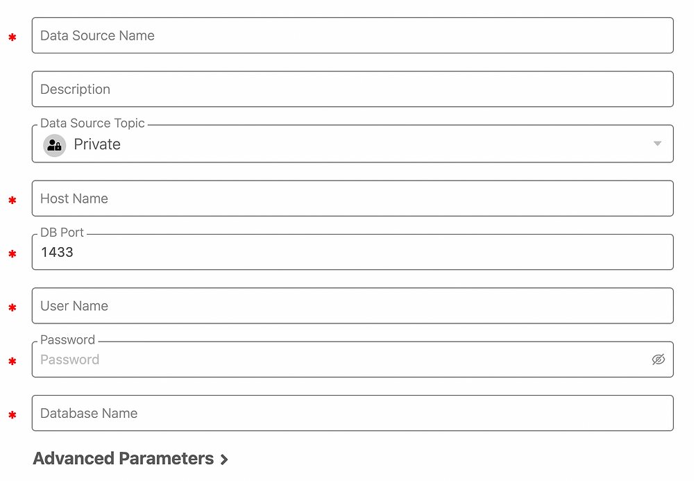 SQL Server connection in Promethium